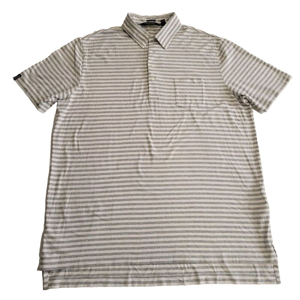 Polo Ralph Lauren golf polo sz XLT grey/white pina cotton old money preppy